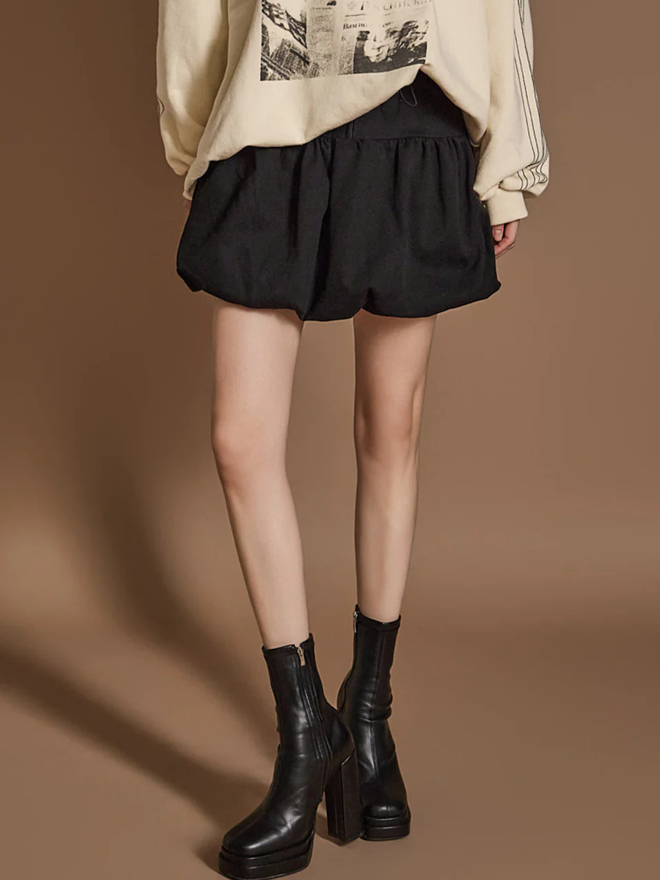SK2825 Balloon Mini Skirt