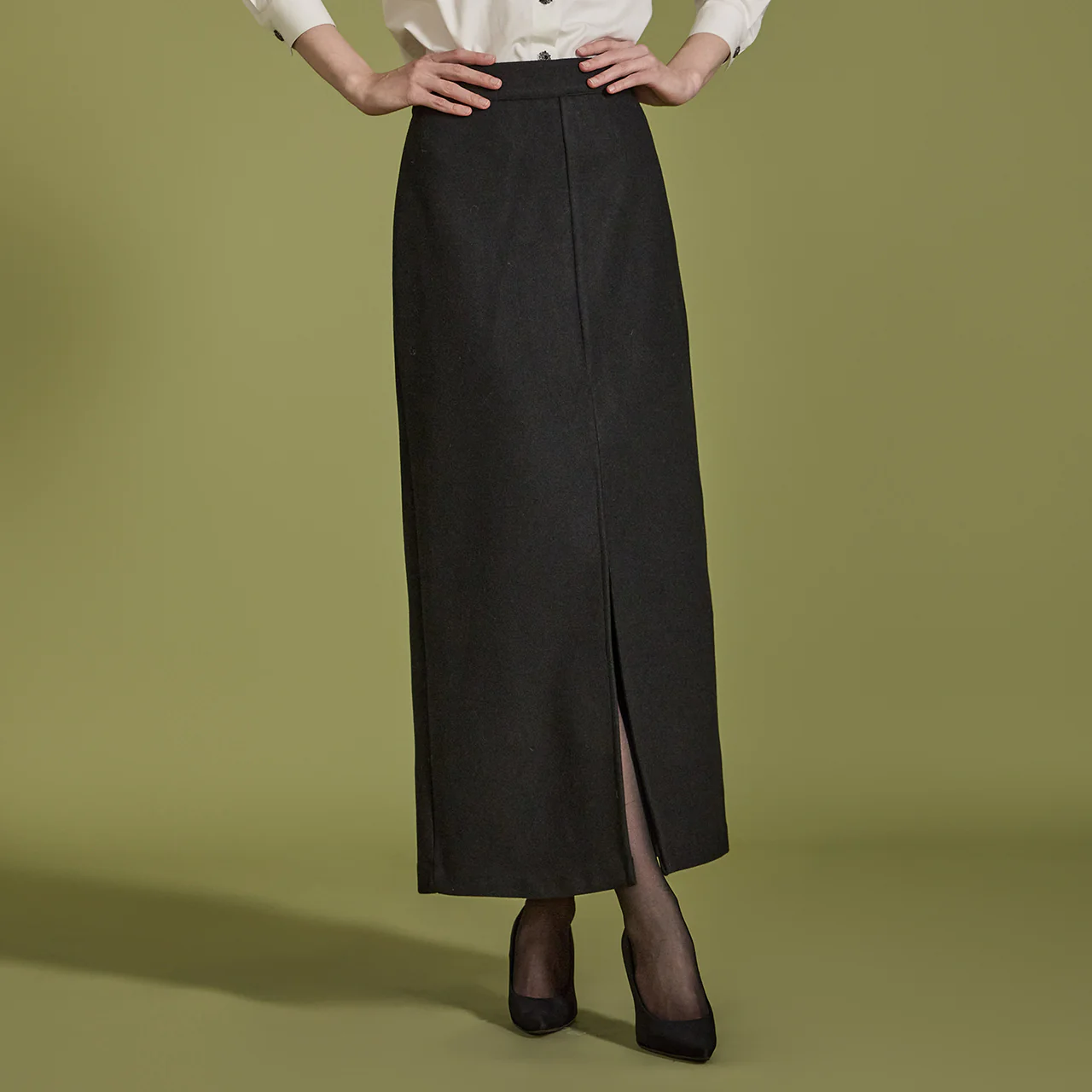 SK2846 Low-rise Slit Skirt - Image 2