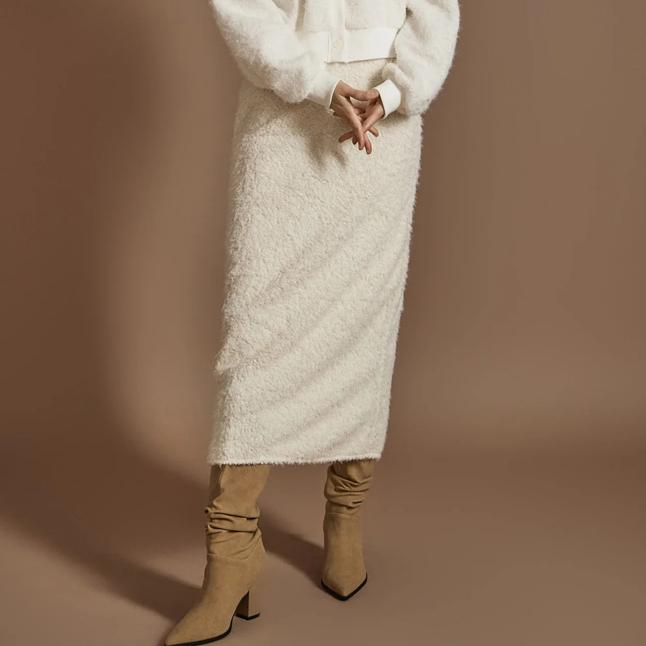 SK2855 Bouclé Skirt - Image 2