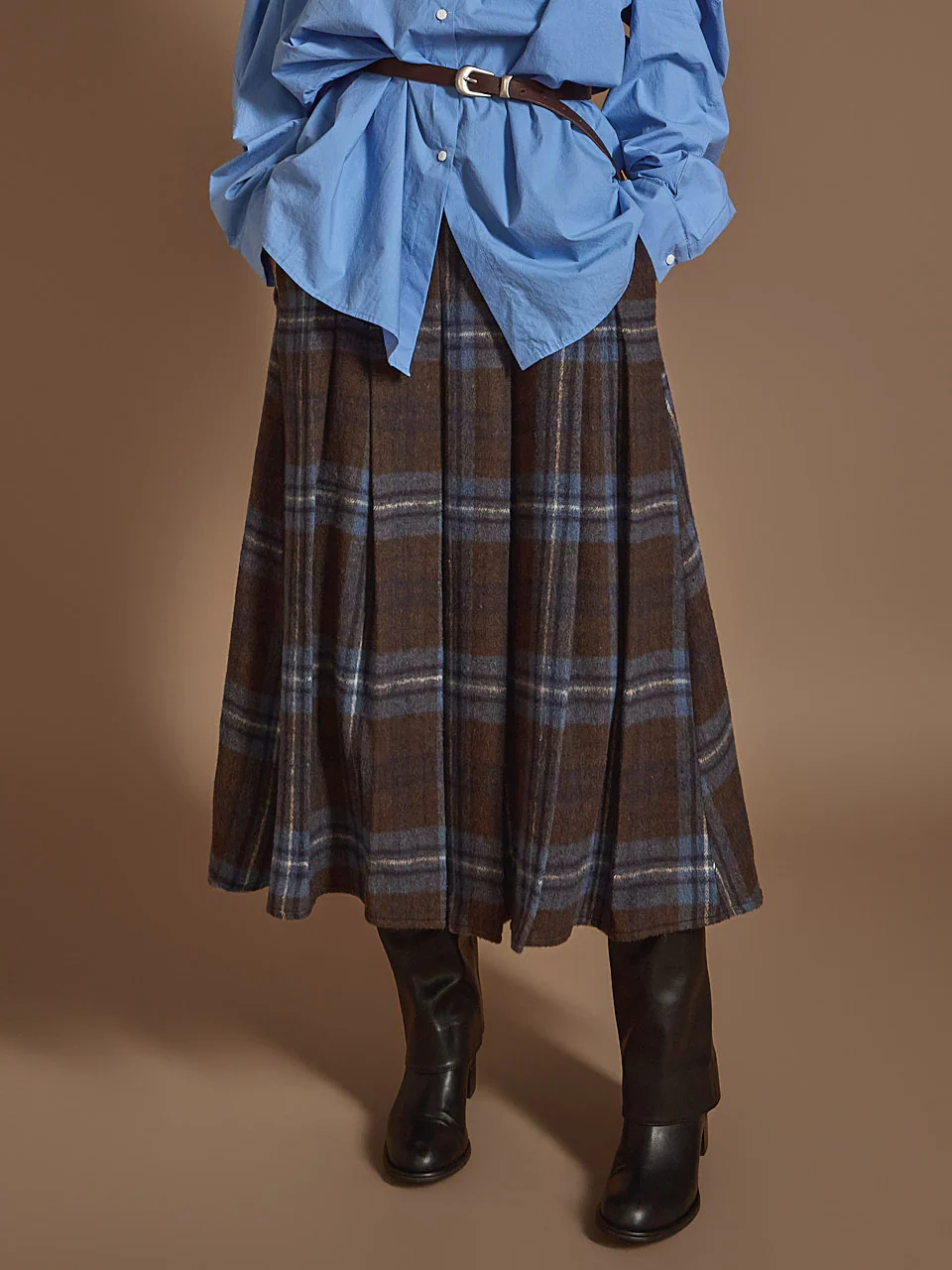 SK2858 Checked Skirt