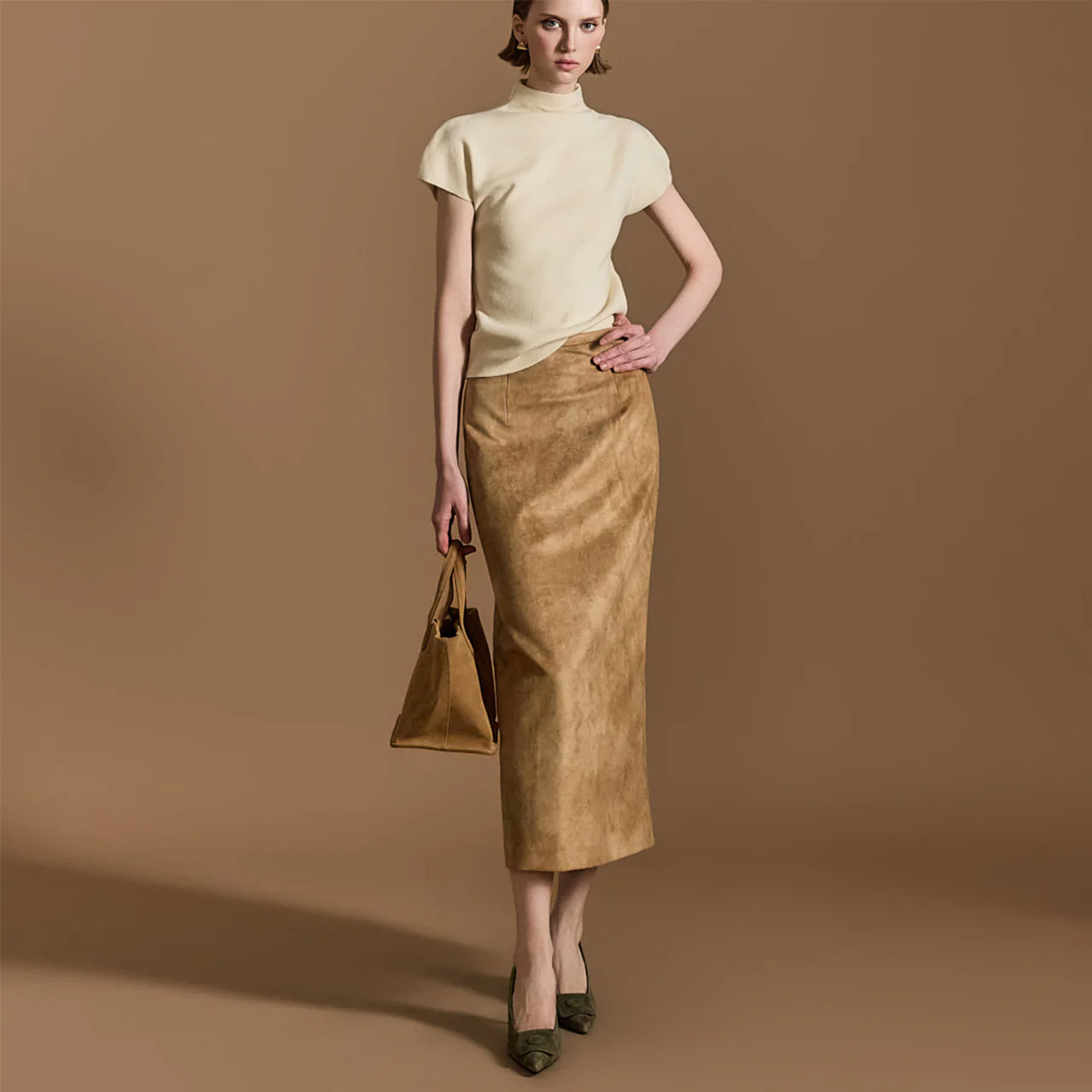 SK2875 Suede Skirt - Image 2