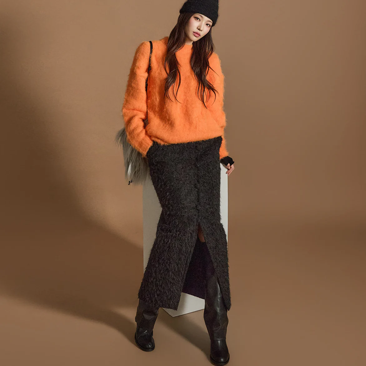 SK2877 Bouclé Skirt - Image 2