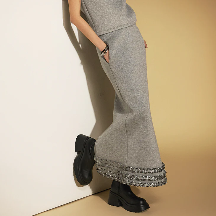 SK2906 Neoprene Frill Skirt - Image 2