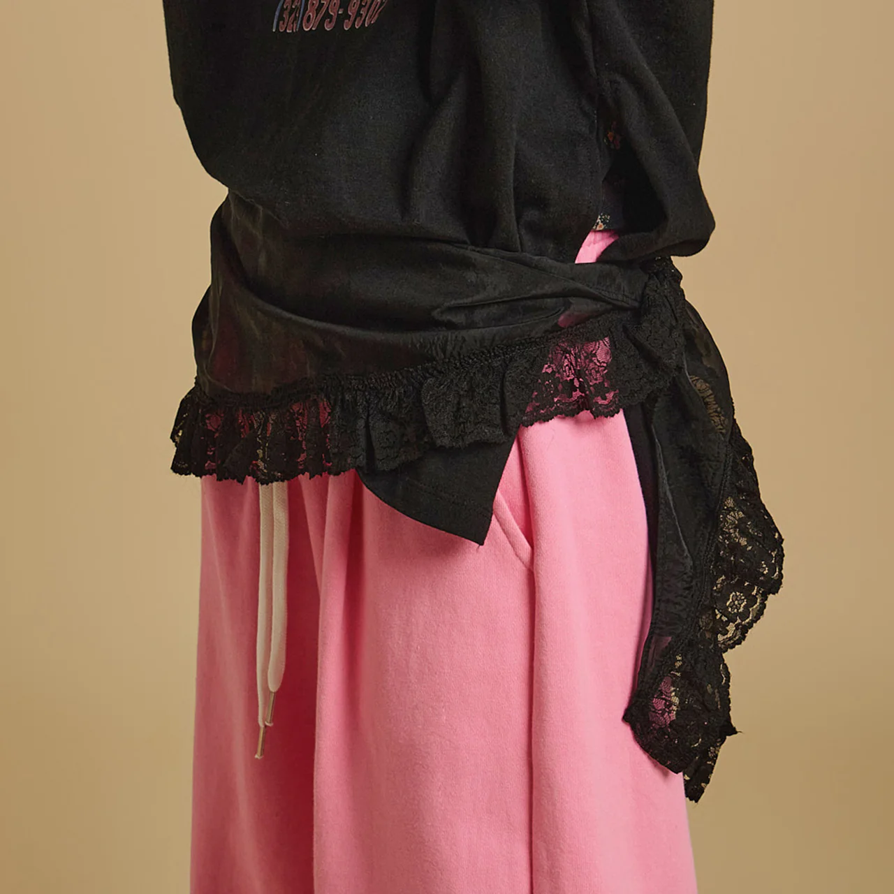 SK2921 Lace Belt Wrap Skirt - Image 2
