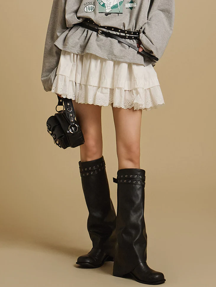 SK2928 Tiered Mini Skirt