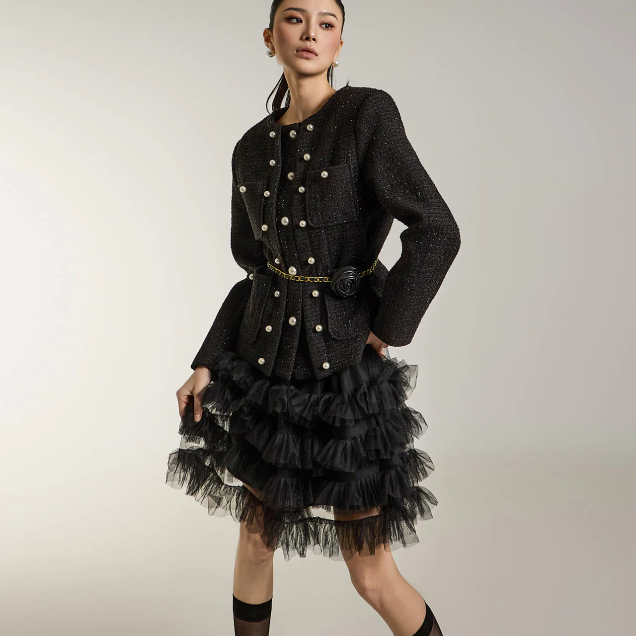 SK2943 Tiered Tulle Skirt - Image 2