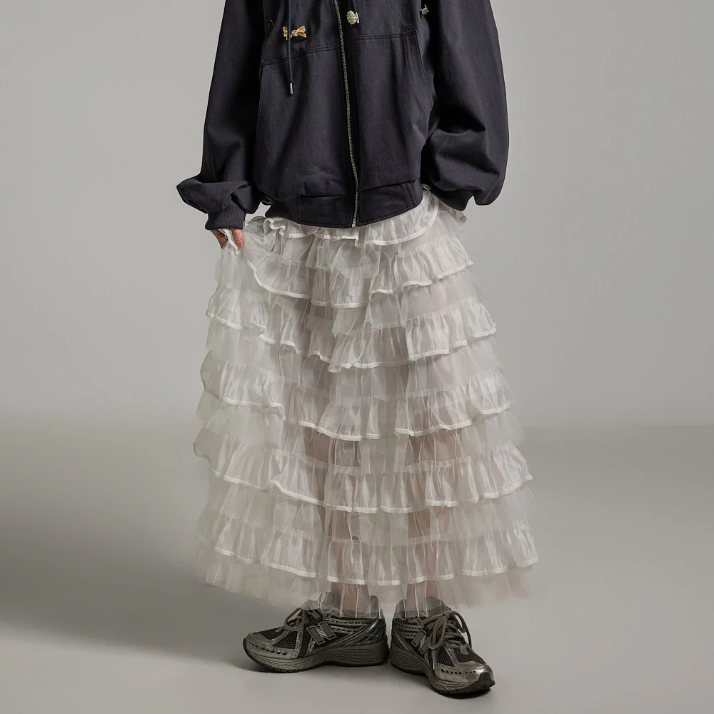 SK2945 Lace Tiered Skirt - Image 2
