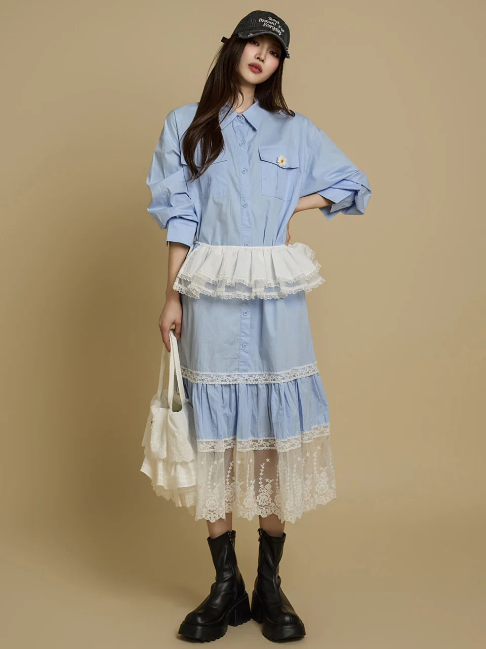 SK2963 Lace Layered Skirt