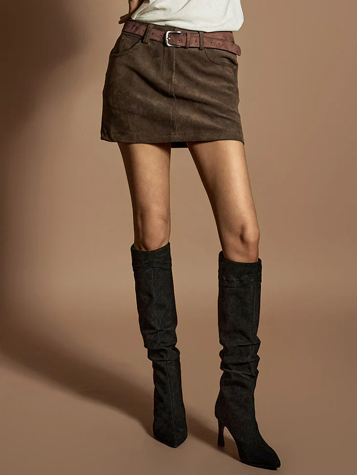 SK3030 Suede Skirt