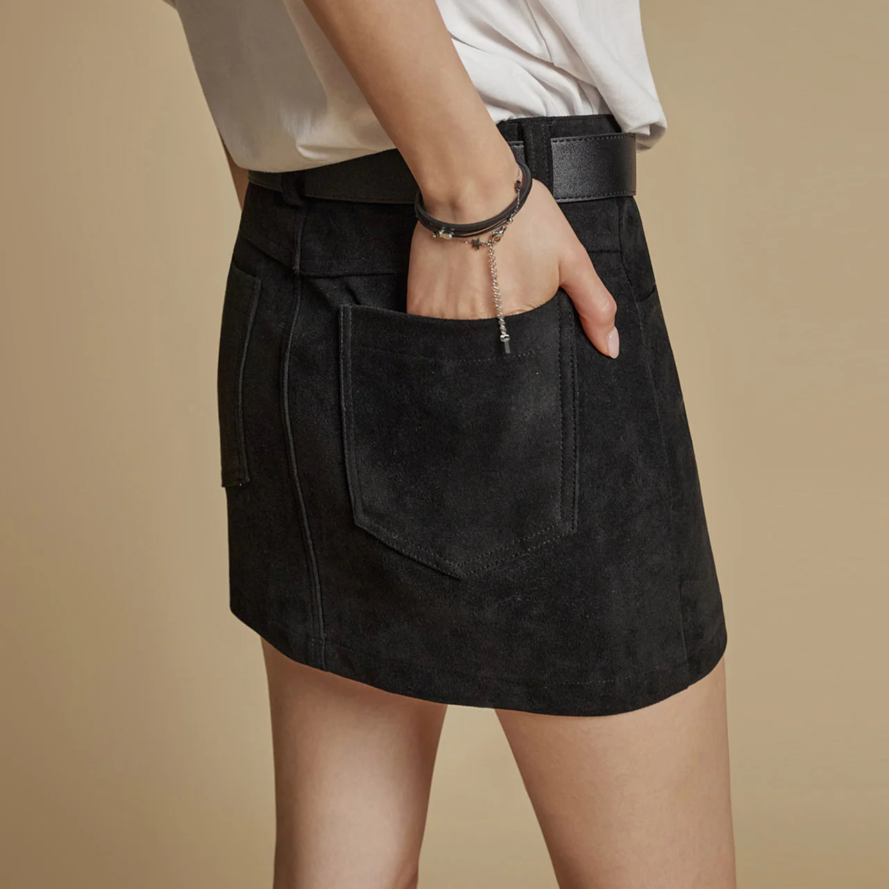 SK3030 Suede Skirt - Image 2