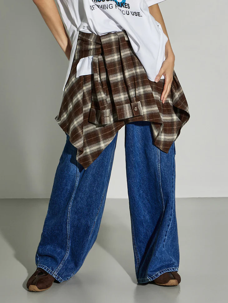 SK3076 Shirt Layered Skirt