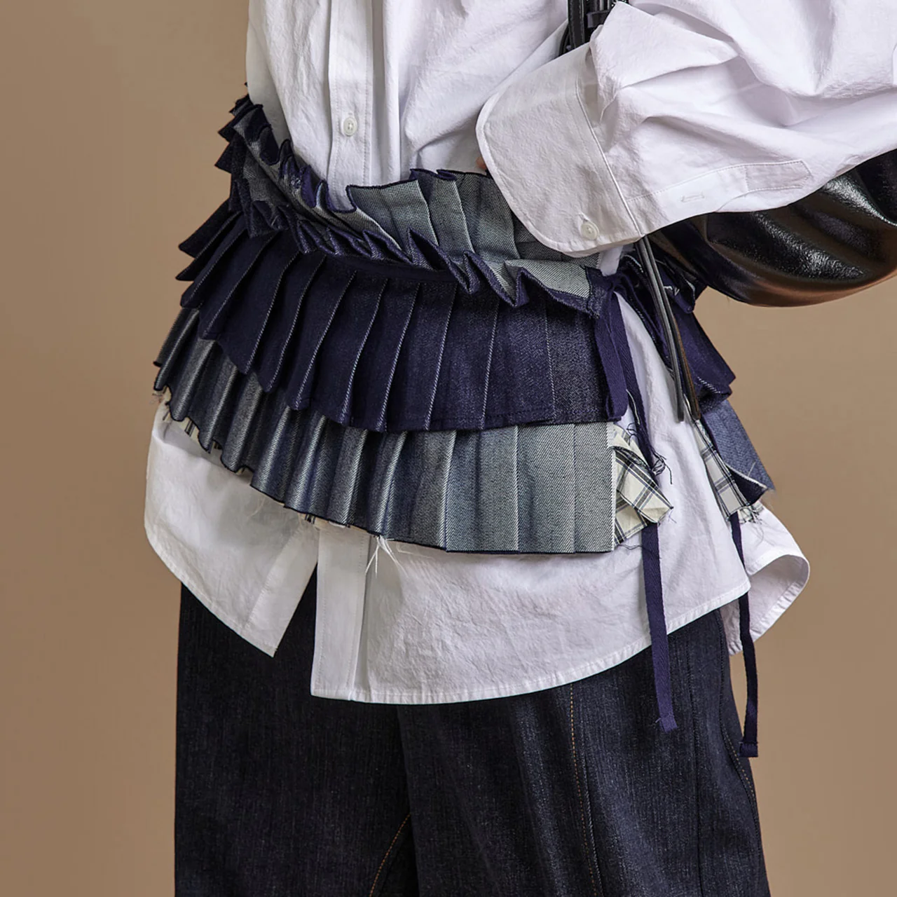 SK3079 Denim Layered Skirt - Image 2