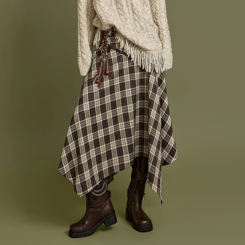SK3080 Check Skirt - Image 2