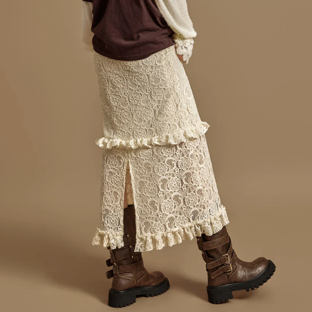 SK3098 Lace Frill Skirt - Image 2