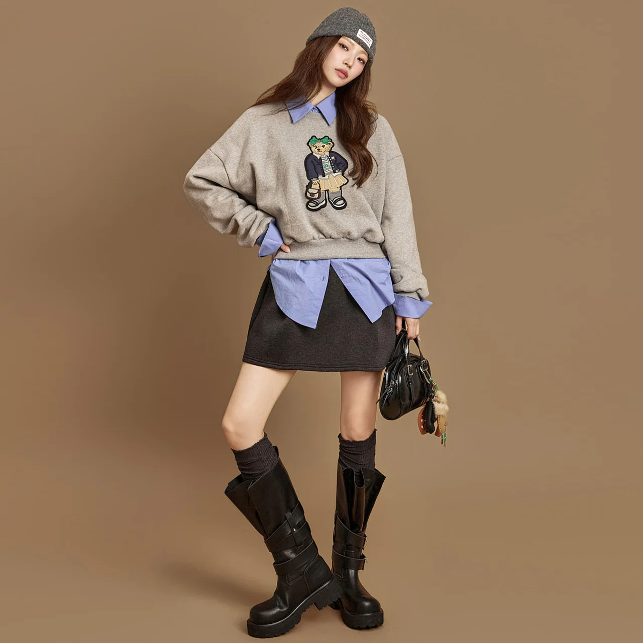 SK3119 Pintuck Skirt - Image 2