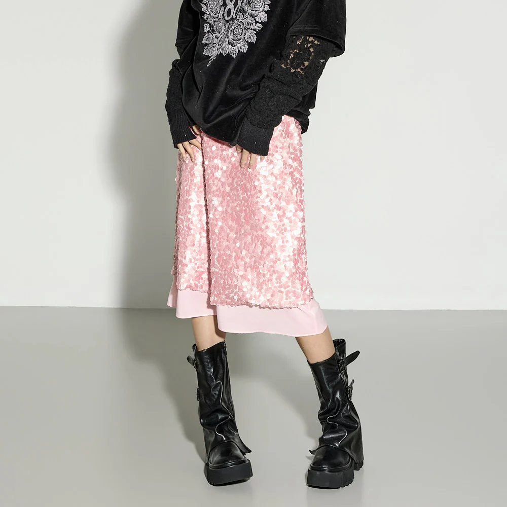 SK3139 Sequin Skirt - Image 2