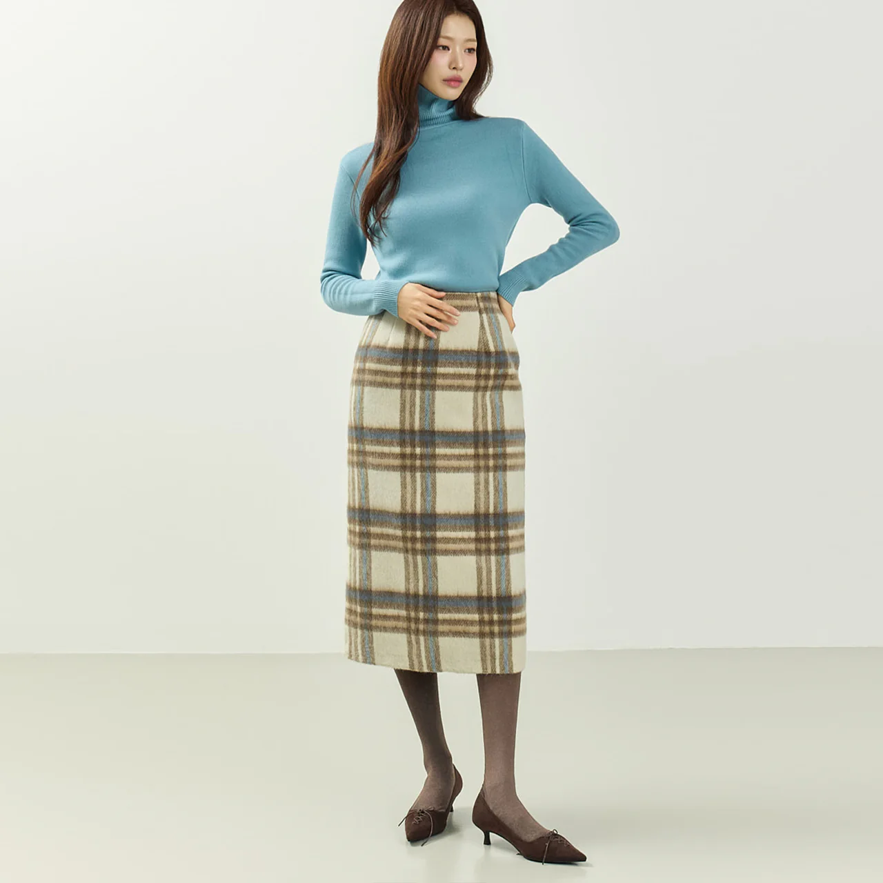 SK3143 Check Skirt - Image 2