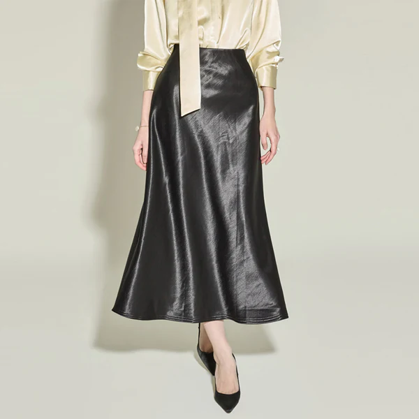 SK3148 Glossy Fleece Skirt - Image 2