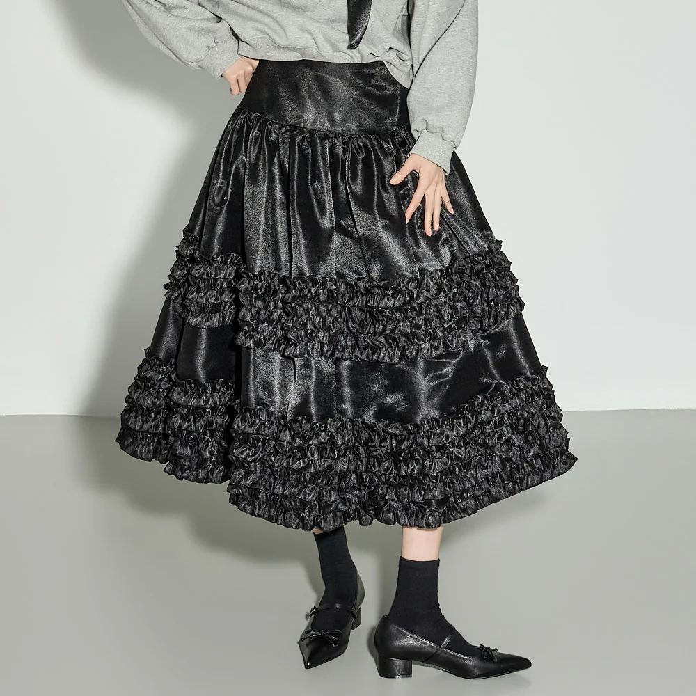 SK3150 Tiered Flare Skirt - Image 2
