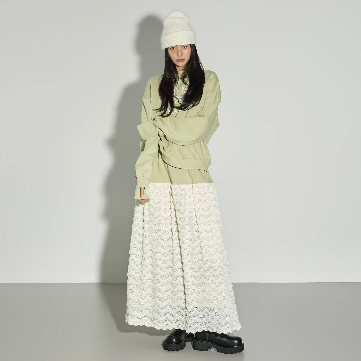SK3152 Wave Fleece Skirt - Image 2