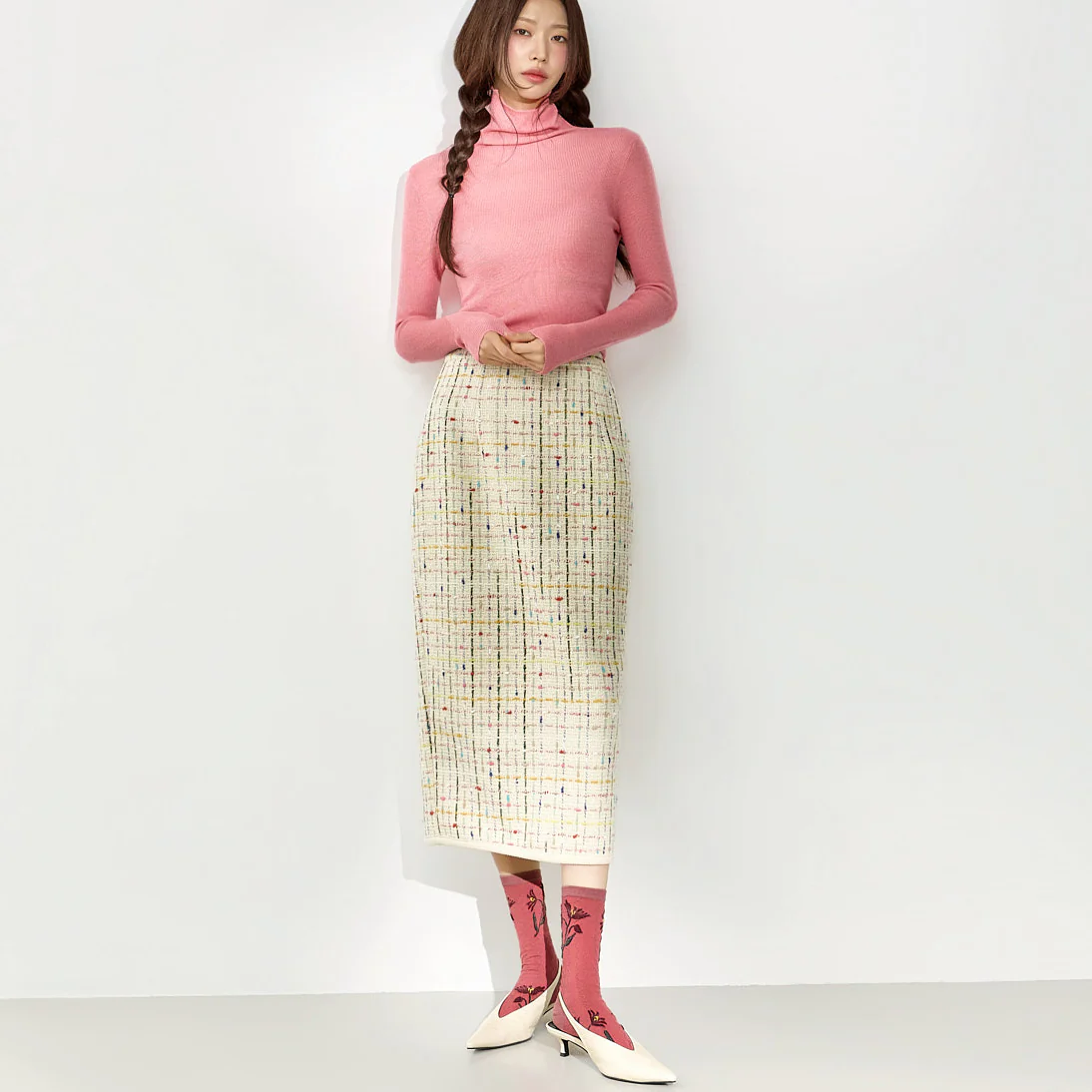 SK3153 Tweed Skirt - Image 2