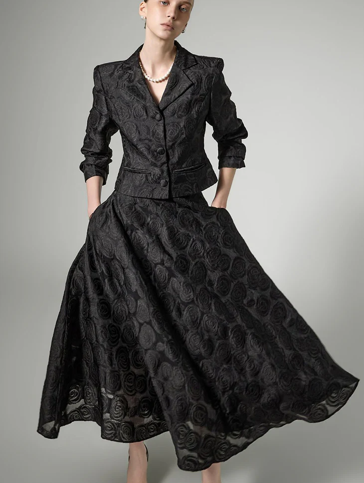 SK3164 Flower Pattern Skirt