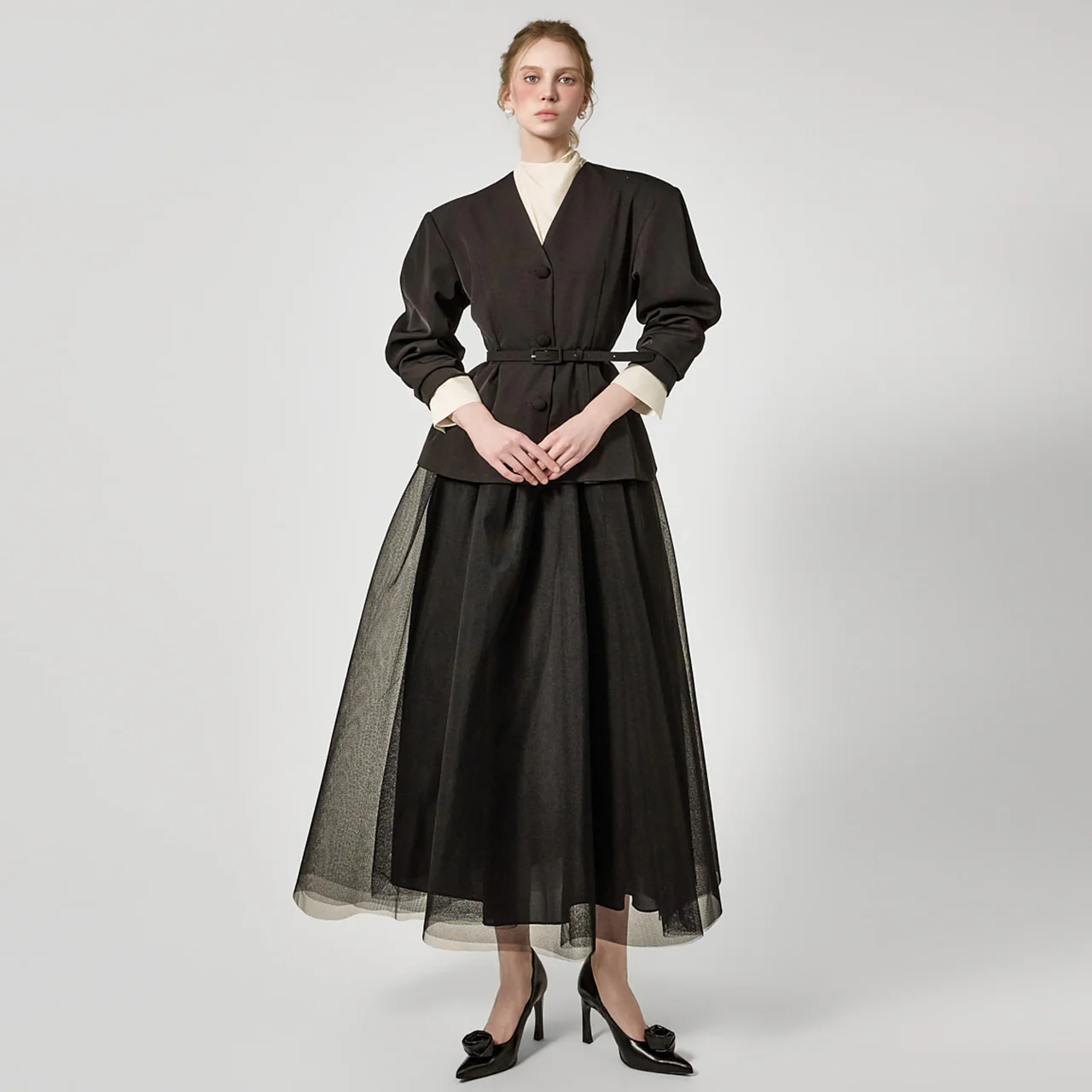 SK3180 Layered Tulle Skirt - Image 2