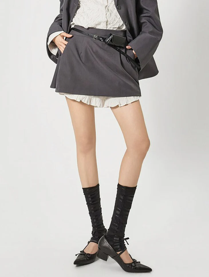 SK3186 Frill Layered Skirt