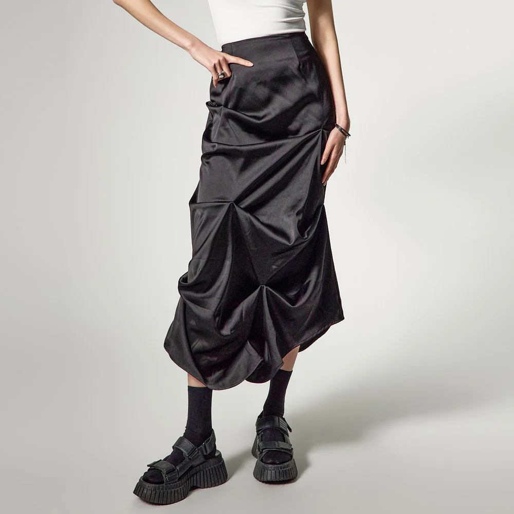 SK3192 Satin Twist Skirt - Image 2