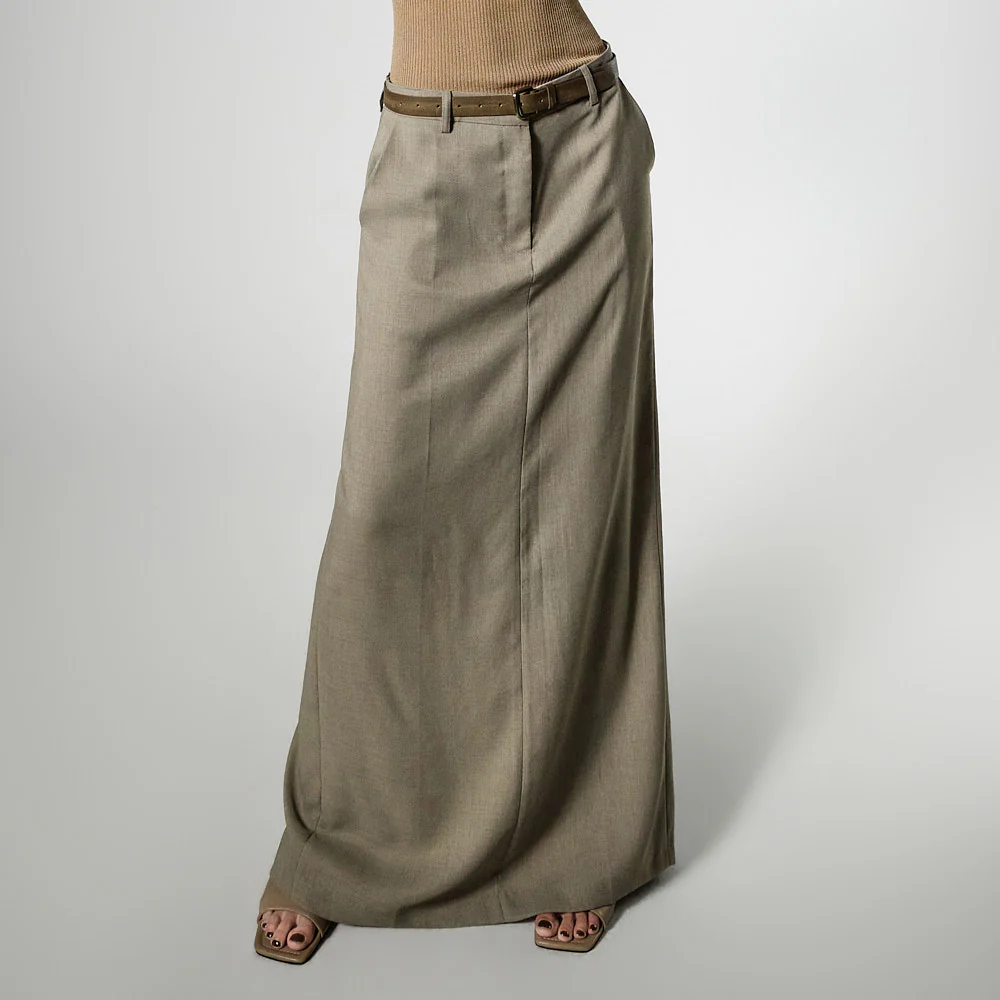 SK3198 H-Line Maxi Skirt - Image 2