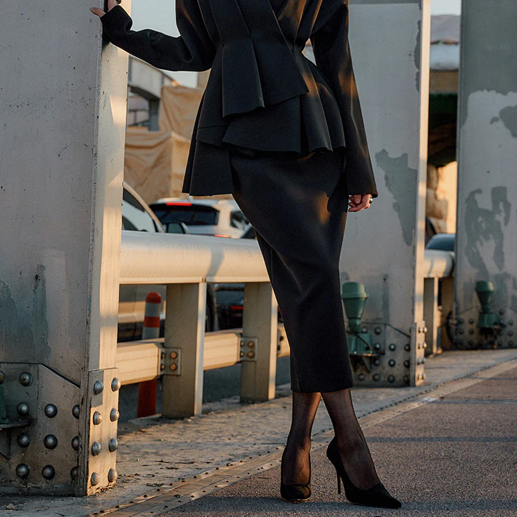 SK9169 High Waist Pencil Midi skirt - Image 2