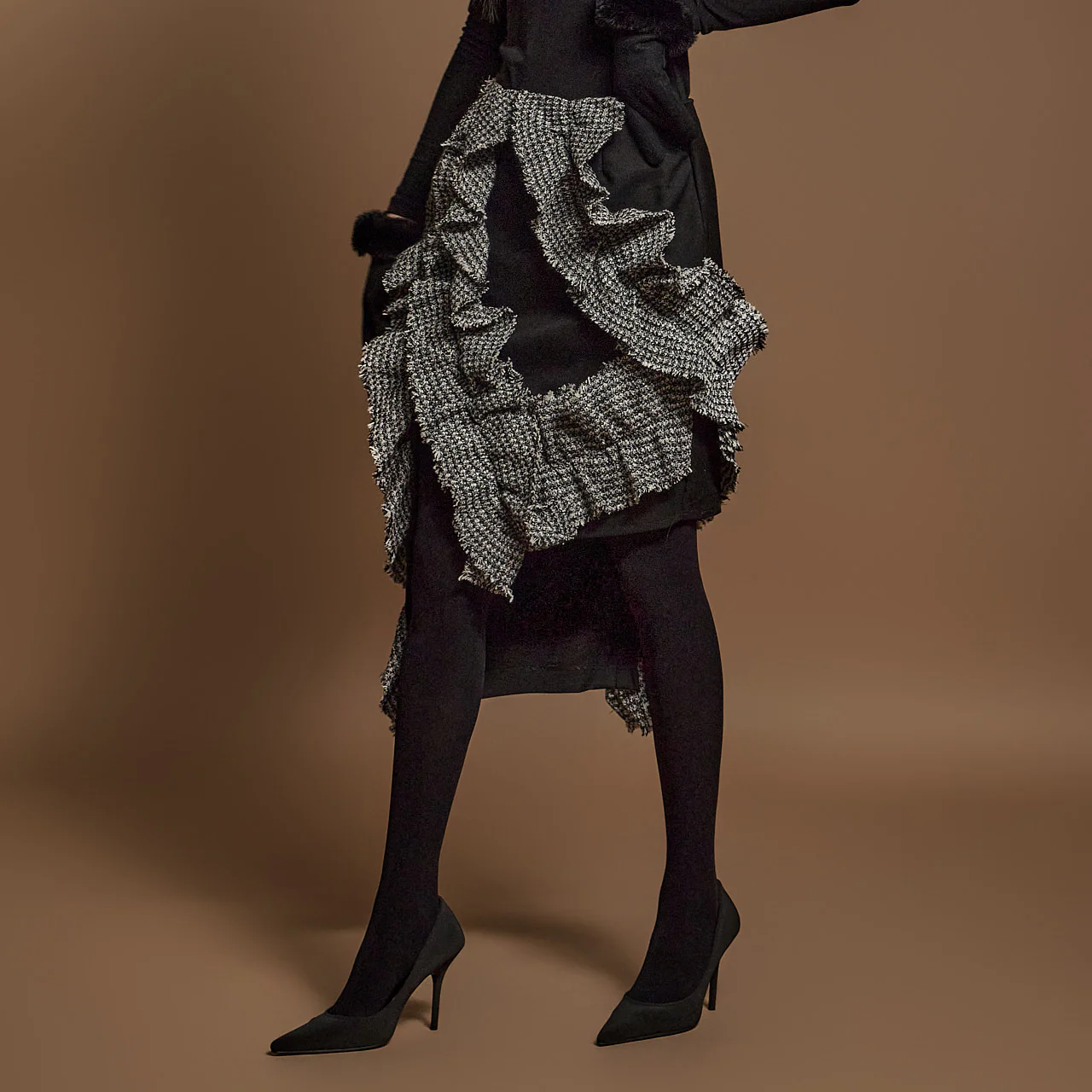 SK9259 Frill Asymmetrical Skirt - Image 2