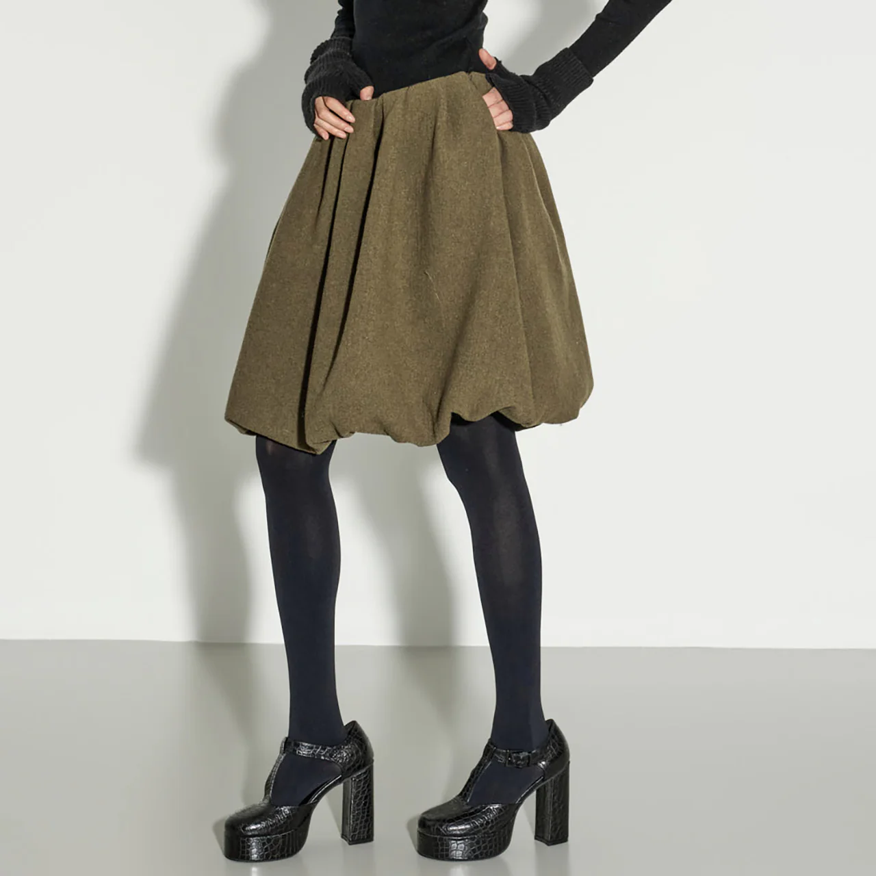 SK9298 Ballon Wool Skirt - Image 2