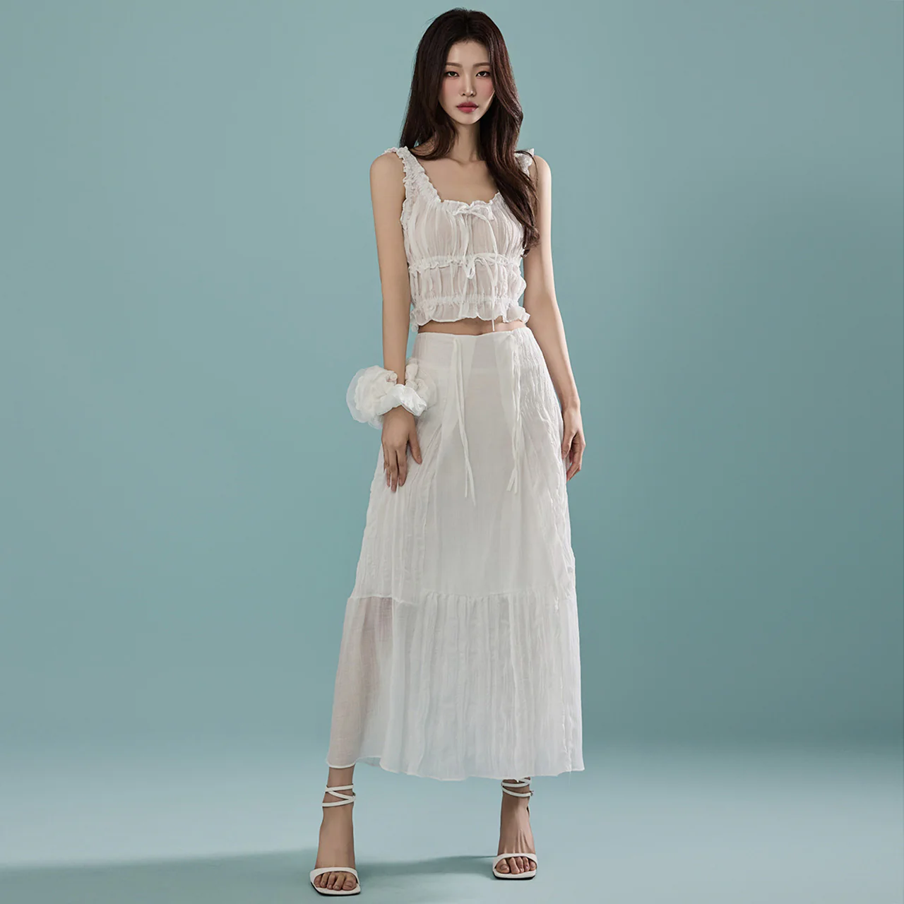 TP1859 Sleeveless Top and Skirt Sets - Image 2