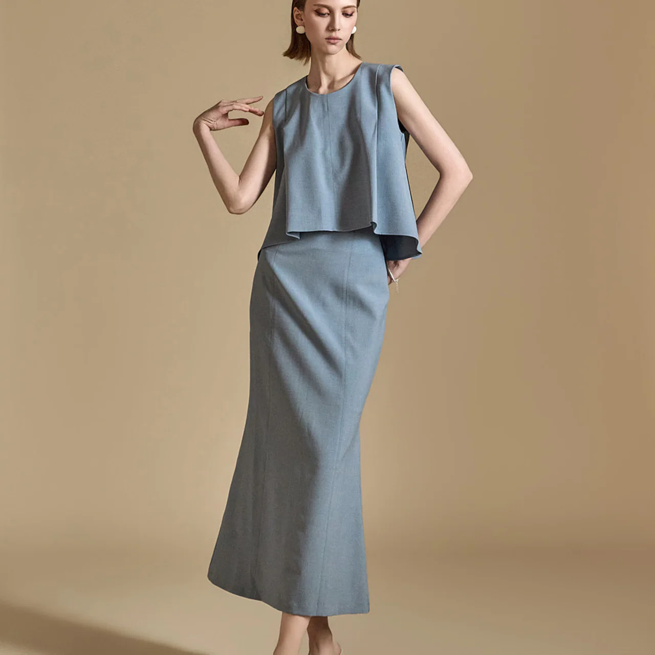 TP1913 Blouse and Skirt Set - Image 2