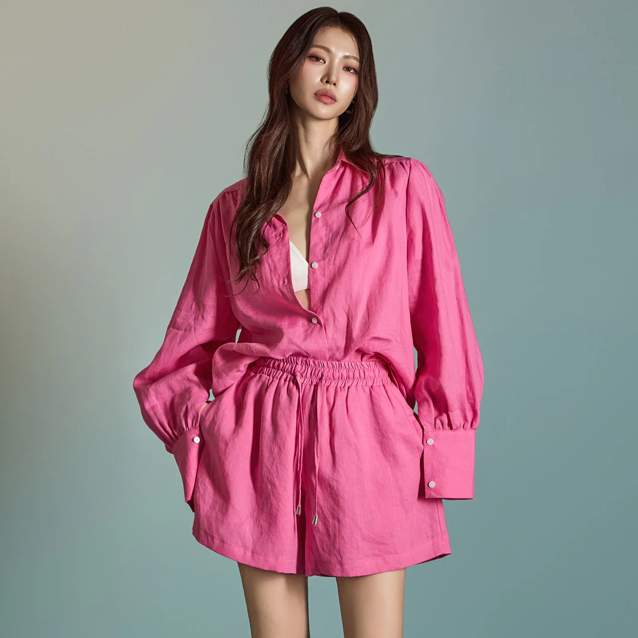 TP1916 Linen Shirt Pants Set - Image 2