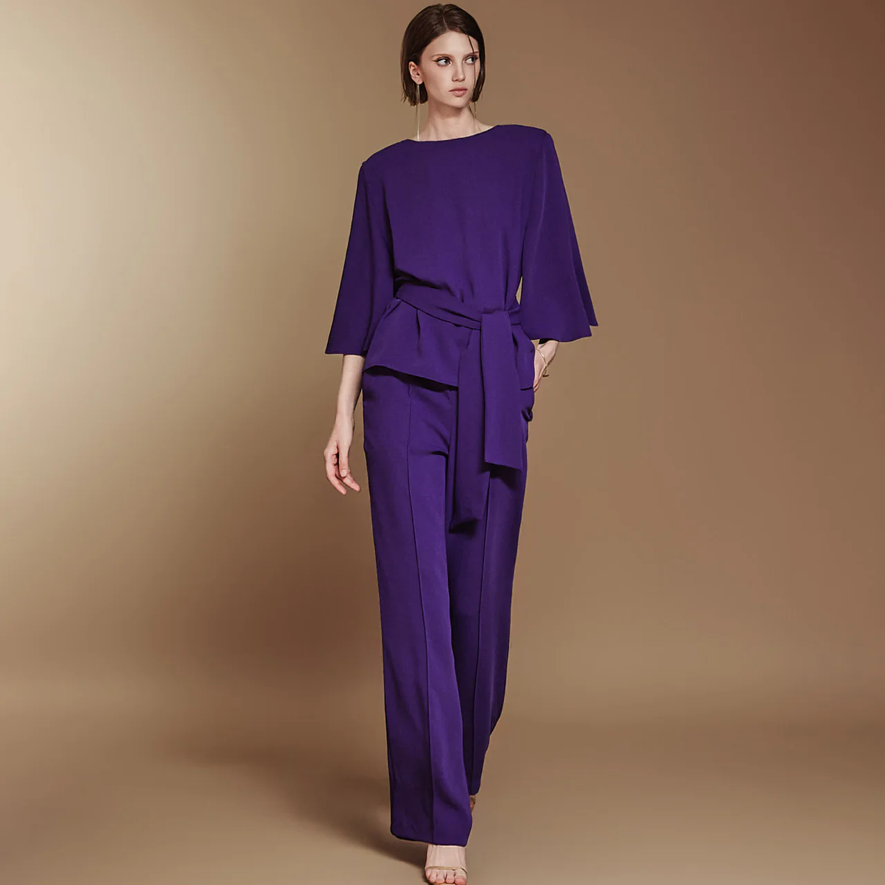TP1941 Blouse and Slacks Set - Image 2