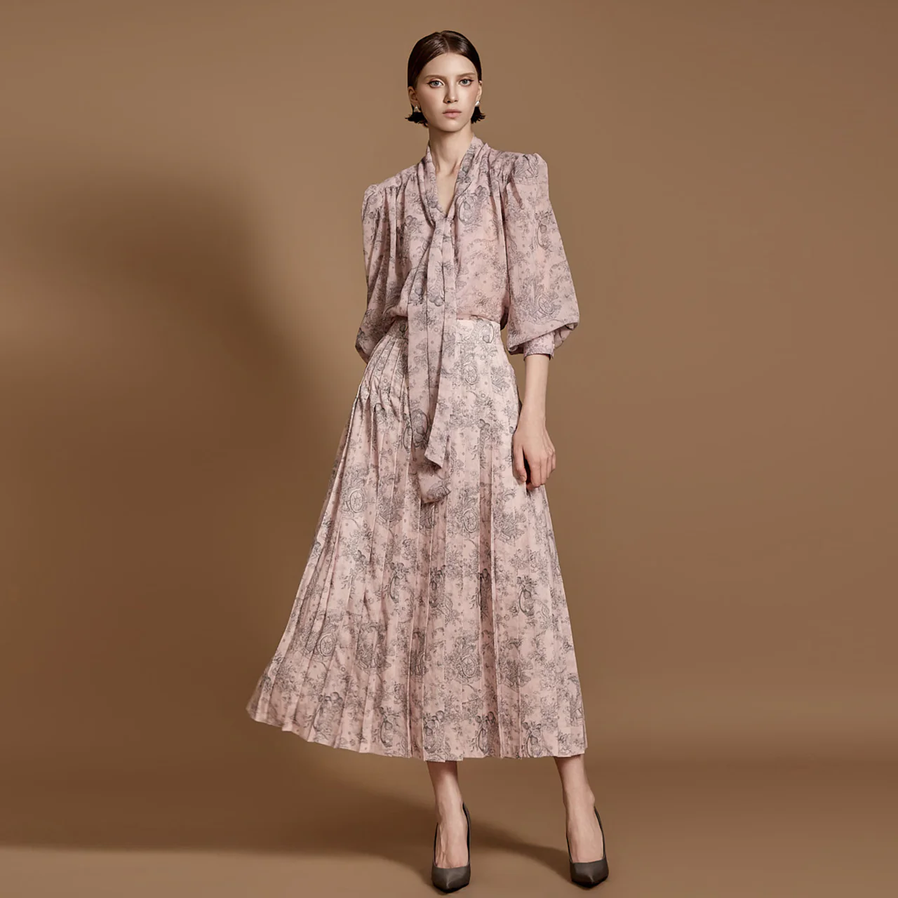 TP1951 Pattern Blouse and Skirt Set - Image 2