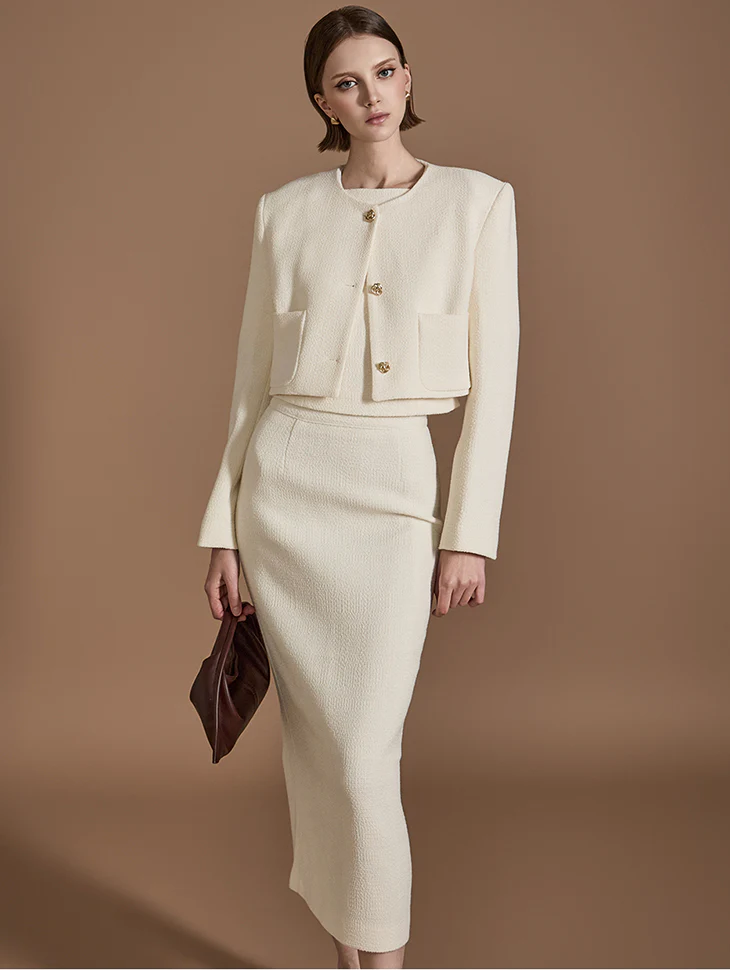TP1982 Tweed three-piece sets