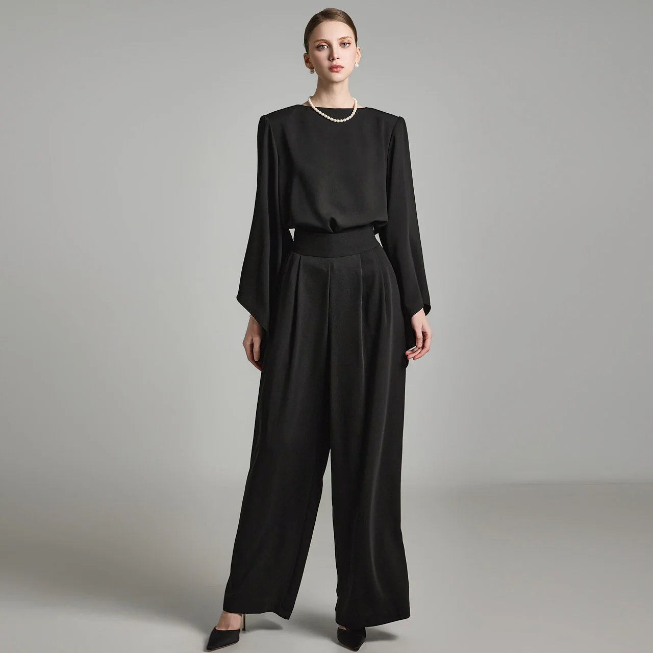 TP2055 Blouse and Slacks Set - Image 2