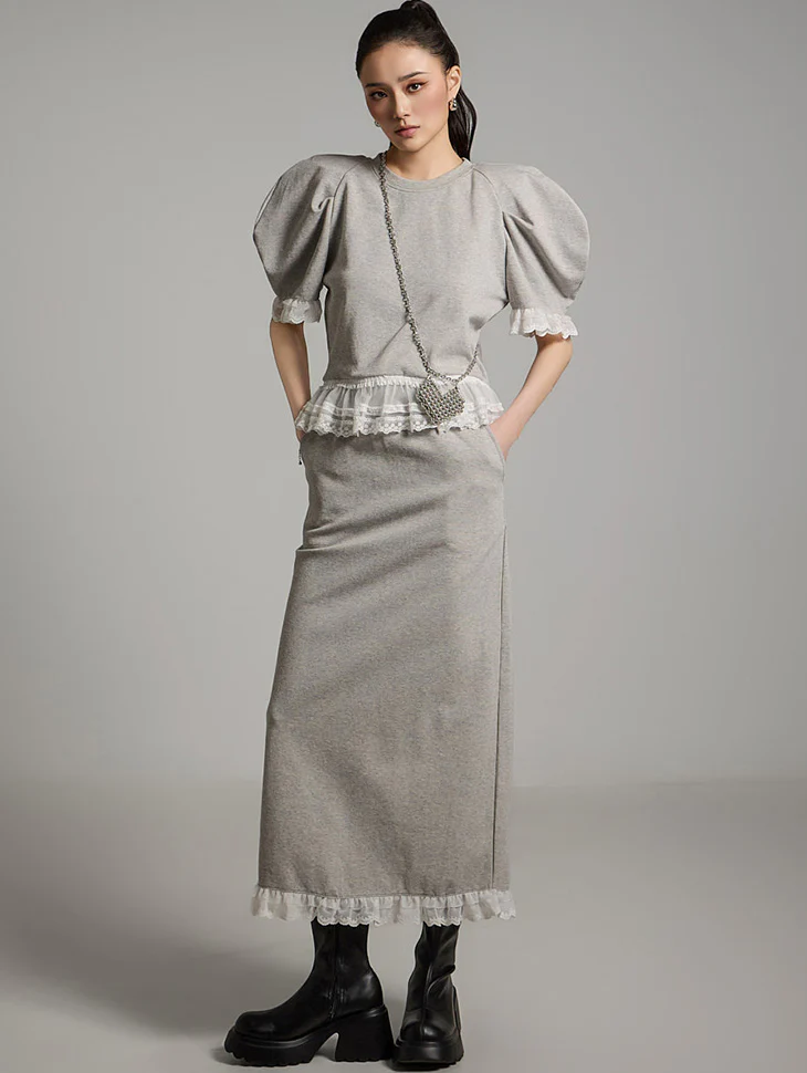 TP2075 Sweatshirt and skirt set