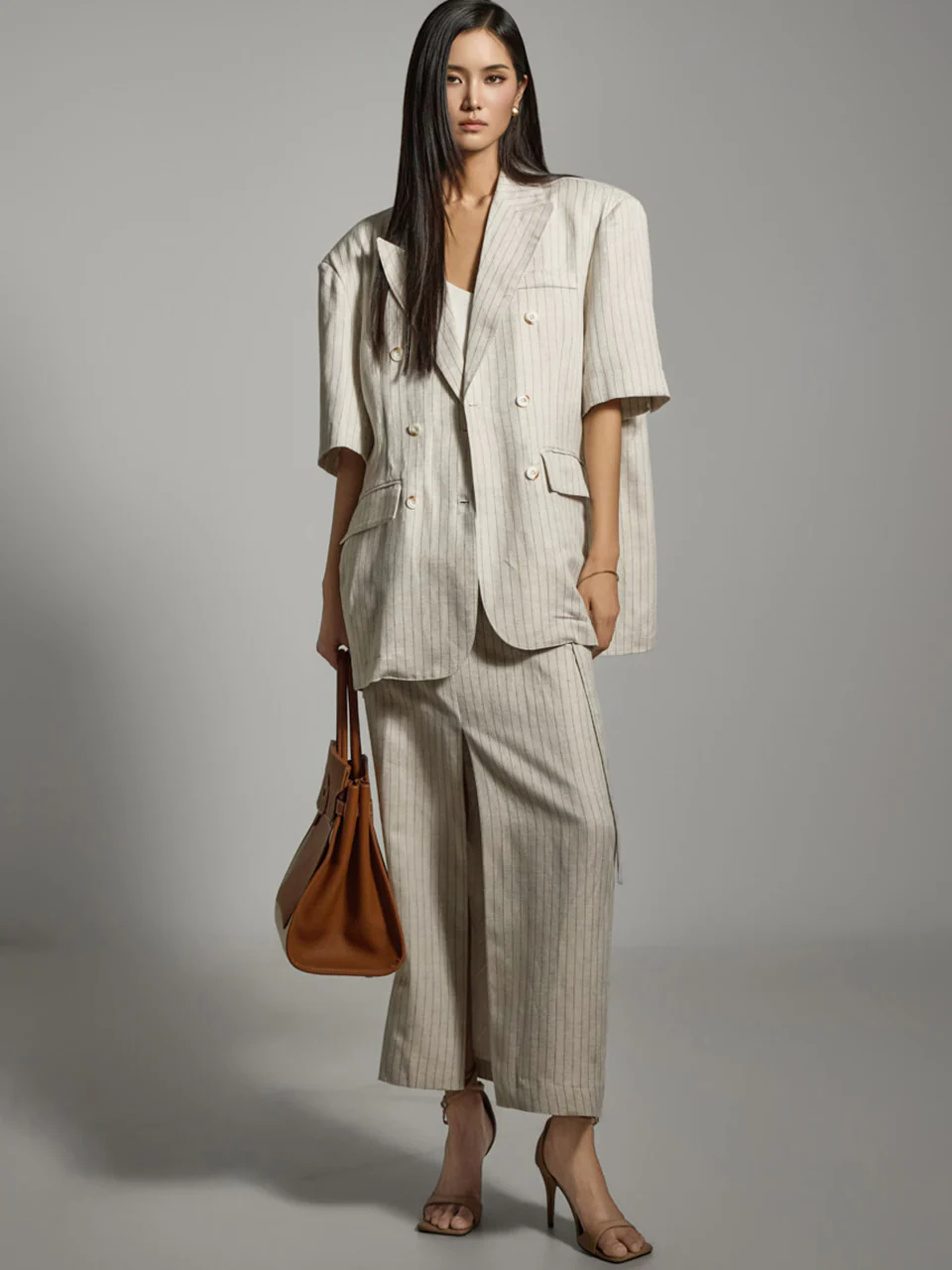 TP2110 Linen Jacket and Skirt Set