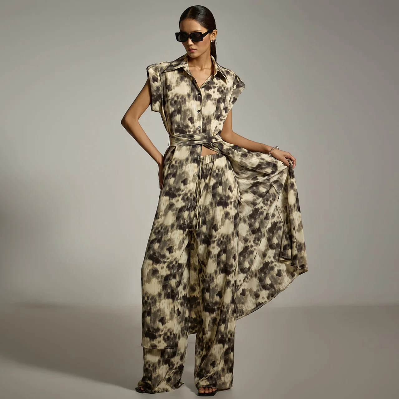 TP2145 Tie-dye Shirt and Pants Set - Image 2