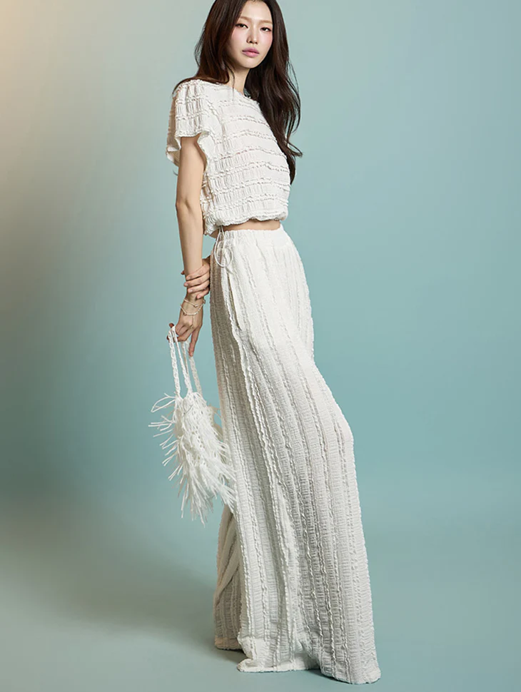 TP2168 Frill Top and Pants Set