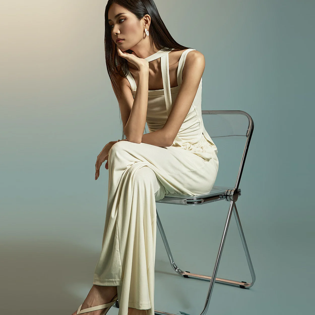 TP2212 Sleeveless and Pants Set - Image 2