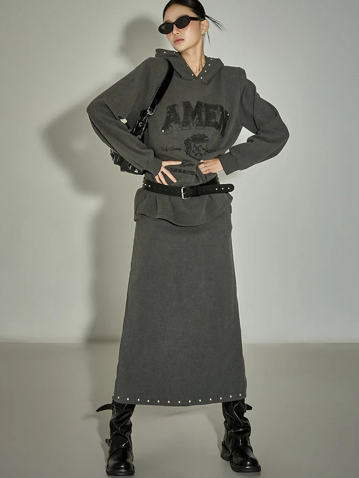 TP2254 Hooded Top and Skirt Set