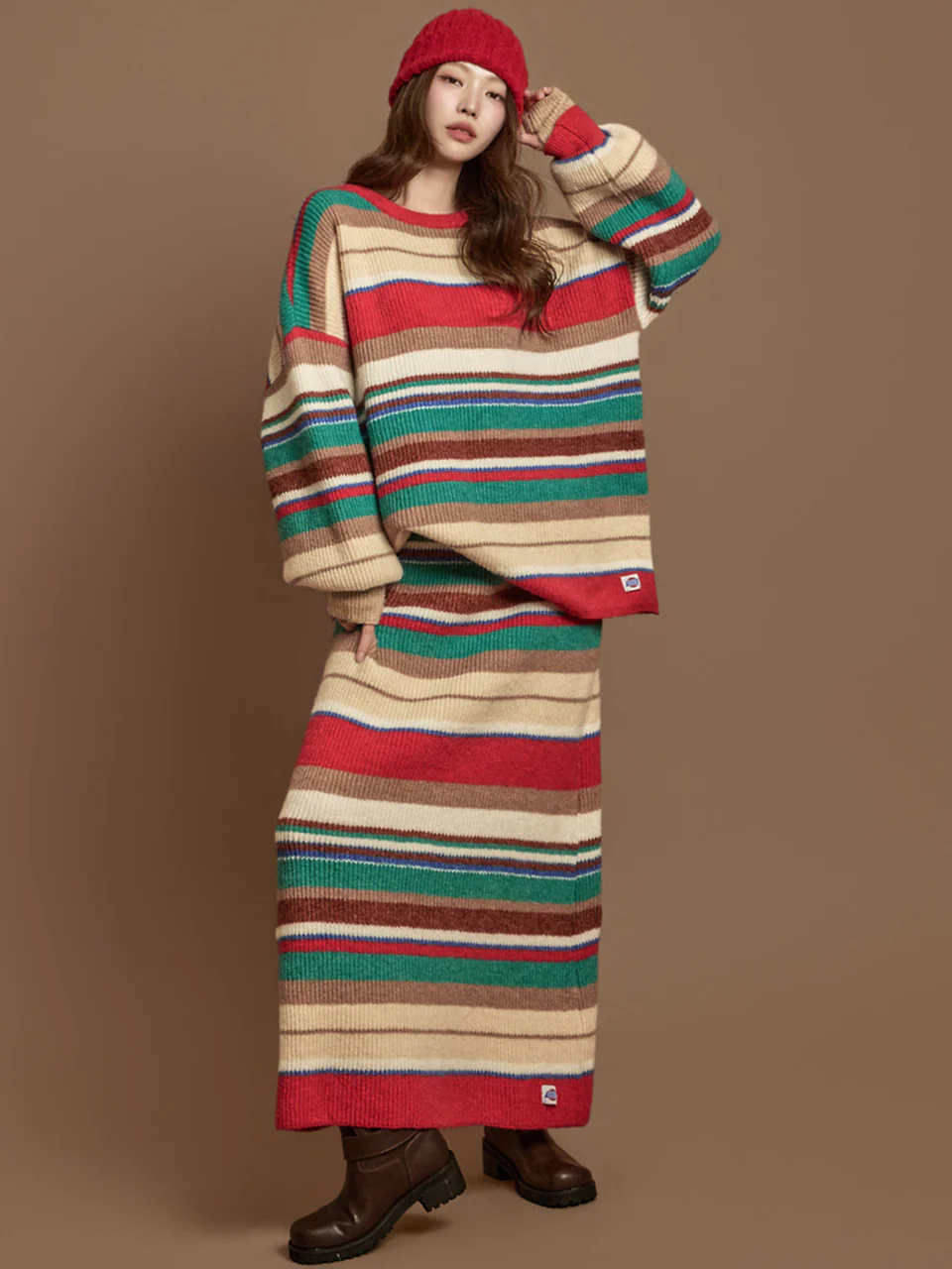 TP2300 Knit and Skirt Set