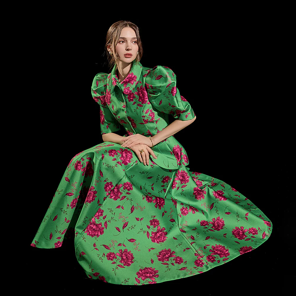 TP9126 Flower Puff Half Single Jacket Two-Piece - Image 2