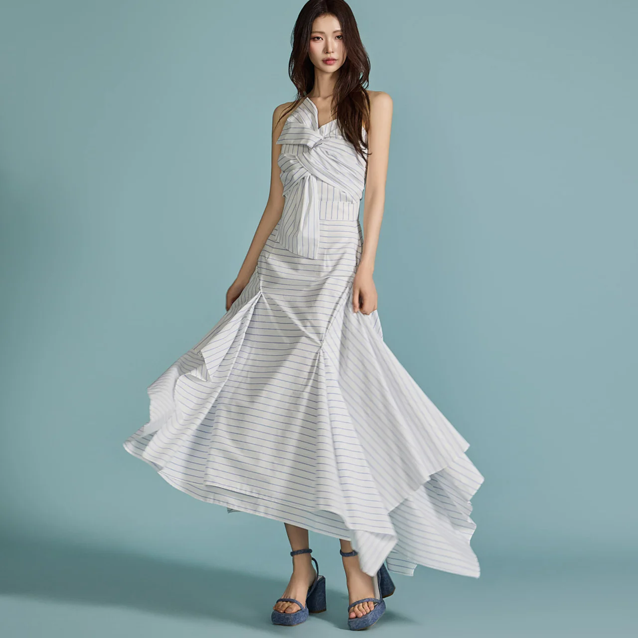TP9150 Striped Bustier and Skirt Sets - Image 2