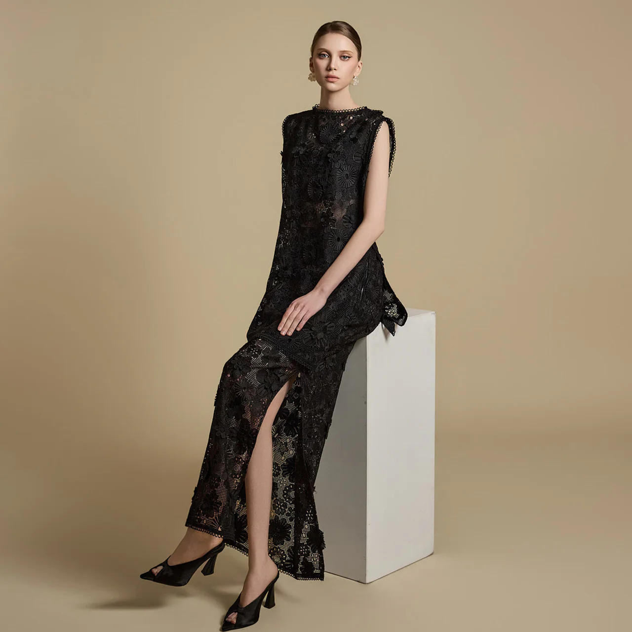 TP9169 Lace Blouse and Skirt Set - Image 2